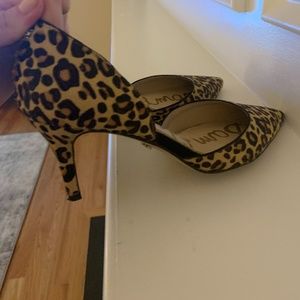 Sam Edelman d'Orsay Cheetah Calf Hair Pumps
